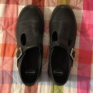 Dr. Martens Polley Mary Jane Black Leather Womens 10